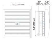 WIEGMANN W11803F-10 GRILLFILTERLIGHTGRAY10