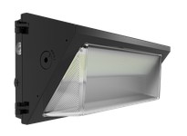 RAB W22-L-150/E WALLPACK LARGE 150/125/100/75W 3000K/4000K/5000K BATTERY BACKUP ADJUSTABLE THROW BRONZE