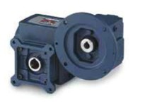 Grove Gear DFHMQ520-301-HL2-56-16 301:1 Ratio, 1" Output Diameter, Right Angle Aluminum Double-Reduction Worm Reducer301:1 Ratio