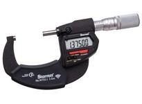 Starrett W733.1XFLZ-2 Wireless Outside Micrometer, Friction Thimble, Carbide Anvil, .00005" Res., 1-2" RangeWireless Outside Mic