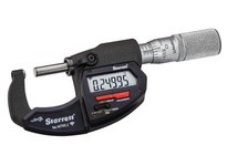 Starrett W788.1XFL Wireless Micrometer, Friction Thimble, Carbide and Round Anvil, .00005", 0-1" RangeWireless Micrometer, Frict