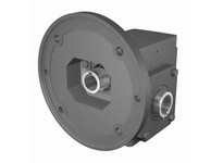 Hub City 0230-06481 30:1 Ratio, Cast Iron Single-Reduction Worm Reducer, 1.125" Input Diameter, 1.250" Output Diameter, C-Face Q