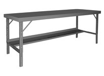Durham WBF-3096-95 ERGO FOLDING LEG WORK BENCH 30X96 #95 GRAY