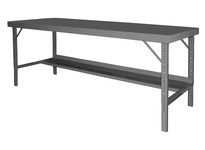 Durham WBF-4896-95 ERGO FOLDING LEG WORK BENCH 48X96 #95 GRAY