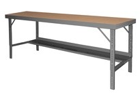 Durham WBF-TH-3096-95 FOLDING LEG WORKBENCH TEMP HDBD 30X96 #95 GRAY