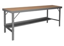 Durham WBF-TH-4896-95 FOLDING LEG WORKBENCH TEMP HDBD 48X96 #95 GRAY