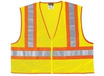 MCR WCCL2LFRM Poly Mesh 4 1/2 Orange/Silver Stripe Limited Flammability | High Visibility Gear