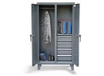 StrongHold WD-15294 Uniform Locker with 4 Drawers 36x18x60 | Durable Storage Solution