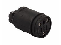 Cooper Eaton WD1547BK Conn Ins 15A 125V 2P3W Str Black | YarinInd