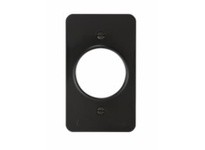 Cooper Eaton WD3052BK Single Rec Cover - 1.56" Diameter