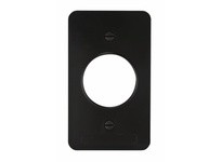 Cooper Eaton WD3054BK Single Rec Cover - 1.38" Dia | YarinInd