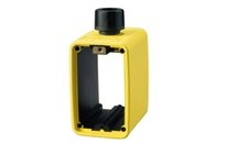 Cooper Eaton WD3059 STD OUTLET BOX W/COMP FITTING YELLOW