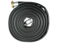 Dixon WDH20BK25KAS 2" X 25' Black Nitrile Washdown Hose Coupled MXF Short Shank Couplings