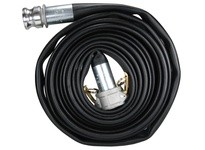 Dixon WDH25BK50GAX 2-1/2" X 50' Black Nitrile Washdown Hose | Durable & Reliable
