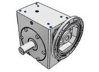 Hub City 0230-07176 60:1 Ratio, Cast Iron Single-Reduction Worm Reducer, 0.625" Input Diameter, 1.250" Output Diameter, C-Face Q