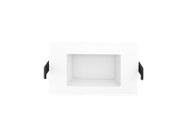 RAB WFRL4S99FA120WB WAFER FA 4" SQUARE 9W 550LM CRI90 5CCT 120V TRIAC BAFFLE WHITE