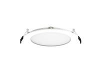RAB WFRL6R13940120WS RECESSED DOWNLIGHTS 1000 LUMENS WAFER EDGE-LIT 6 INCHES ROUND 90CRI 4000K 120V PHASE DIMMING WHITE SMOOTH