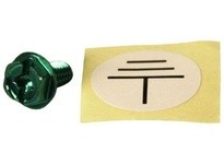 WIEGMANN WGNDS50 GROUND SCREW KIT W/GROUND LABEL (50PK)