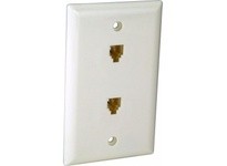 Orbit WJ-642-W SMOOTH WALL JACK 2-6P4C IVORY
