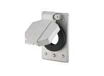 Cooper Eaton WLRS2 Cover 1G Sgl Recp Wet Loc Vert 1.56" D GY | Industrial Supplies