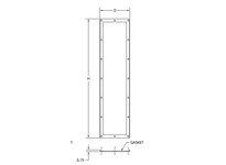 WIEGMANN WMOD8424FTPT PLATEENDFLAT84X24X3/4