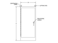WIEGMANN WMOD843824 N-DISC1DRMODFS84X38.75X24