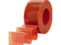 COOLCURTAIN WR1212-OR | 12" Width, .12" Thickness, Orange Ribbed