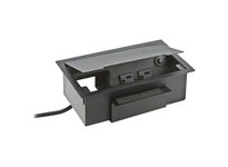 Hubbell Wiring WSBB23UBK WRK SURFC BOX RECESSED PWR AND DATA BLK | Industrial Solutions