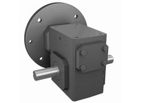 Hub City 0230-09308 40:1 Ratio, Cast Iron Single-Reduction Worm Reducer, 1.375" Input Diameter, 1.250" Output Diameter, C-Face Q