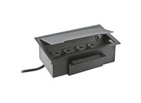 Hubbell Wiring WSBB43UBK WRK SURFC BOX RECESSED 4P | YarinInd