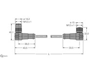 TURCK WSC-WKC-572-1M Cordset | YarinInd