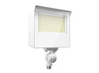 RAB X22-60W X22 FLOOD 60/50/40/30W 3000/4000/5000K 7HX6V KNUCKLE + TRUNNION PHOTOCELL WHITE