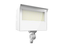 RAB X22-80W X22 FLOOD 80/70/60/50W 3000/4000/5000K 7HX6V/6HX6V/5HX5V W/KNUCKLE + TRUNNION PHOTOCELL WHITE