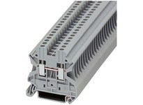 Cutler Hammer XBUT25 Terminal Block Connector DIN Rail SnglLevel Feed-Thru Screw 5.2mmW 26-12AWG Gray