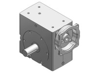Hub City 0230-14787 30:1 Ratio, Cast Iron Single-Reduction Worm Reducer, 0.625" Input Diameter, 1.375" Output Diameter, C-Face Q