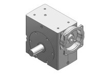 Hub City 0230-14859 30:1 Ratio, Cast Iron Single-Reduction Worm Reducer, 1.125" Input Diameter, 1.375" Output Diameter, C-Face Q