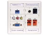 Hubbell Wiring XPLIPA10W LABEL PORT ICON LABEL ADHS WH 10PK