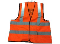 Pack of 5 Orange Medium Safety Vest Class 2 Mesh Safety Vest Large - MRO Logo on Back