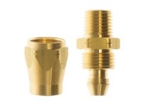 Coilhose YBRM0404-DL Yellow Belly Reusable Rigid Fitting 1/4" ID x 1/4" MPT