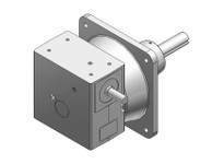 Hub City 0230-15510 60:1 Ratio, Cast Iron Single-Reduction Worm Reducer, 0.875" Input Diameter, 1.438" Output Diameter, Shaft In