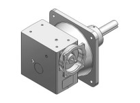 Hub City 0230-15573 5:1 Ratio, Cast Iron Single-Reduction Worm Reducer, 0.625" Input Diameter, 1.438" Output Diameter, C-Face Qu