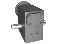 Hub City 0230-15820 40:1 Ratio, Cast Iron Single-Reduction Worm Reducer, 0.875" Input Diameter, 1.375" Output Diameter, C-Face Q