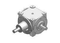 Hub City 0220-04084 3:1 Ratio, Cast Iron Bevel Reducer, 1.375" Input Diameter, 1.375" Output Diameter, Shaft Input, Shaft Output