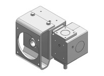 Hub City 0230-18506 250:1 Ratio, Cast Iron Double-Reduction Worm Reducer, 0.5" Input Diameter, 1.000" Output Diameter, Shaft Inp