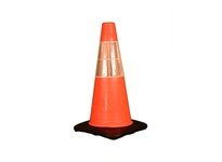 Cortina 03-500-21 DW Traffic Cone 18" Orange 3# 6" Collar w/black base