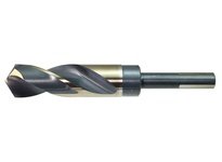 DRILLCO 1000N140 5/8 Nitro 1/2" Shank S&D Drills High Speed Steel Black & Gold 118 degree Point