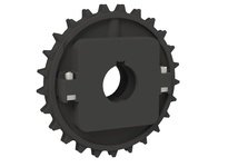 Rexnord 614-192-30 8500 Series Molded Split Sprocket with 25 Teeth and a 30 mm Round Shaft-ready Bore with 1 Keyway and No Setsc