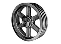 Browning 4TB66 4 Groove A, B Belt Section Cast Iron Bushed Bore Multiple Sheave, Split Taper Bushed, 6.95" Outside Diameter4 Gro