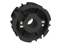 Rexnord 614-28-1 815 Series Molded Split Sprocket with 21 Teeth and a 1" Round Shaft-ready Bore with 1 Keyway and 1 Setscrew in 