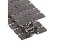 Rexnord 765.91.31 3.25" Width, 1.5" Pitch, Solid Top, Carbon Steel, Side-flexing, 881TAB TableTop Chain with Carbon Steel Pins3.